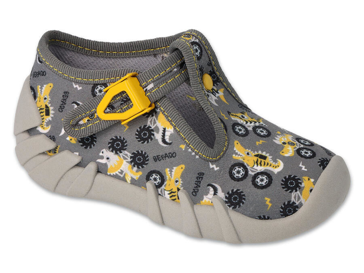 Obrázek z BEFADO 110P486 chlapecké bačkorky truck dino 