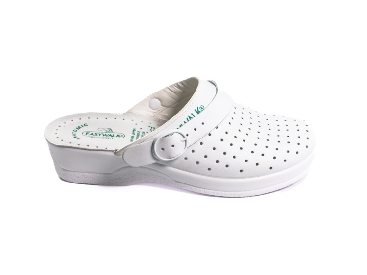 Obrázek z Dámské zdravotní kožené pantofle s páskem 