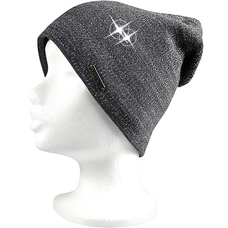 Obrázek z VOXX Čepice dámská pletená CASCADA s lurexem TMAVĚ ŠEDÁ 