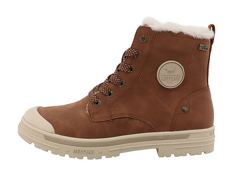 Obrázek z Mustang 15M0262001 Dámské zimní kotníkové boty cognac 