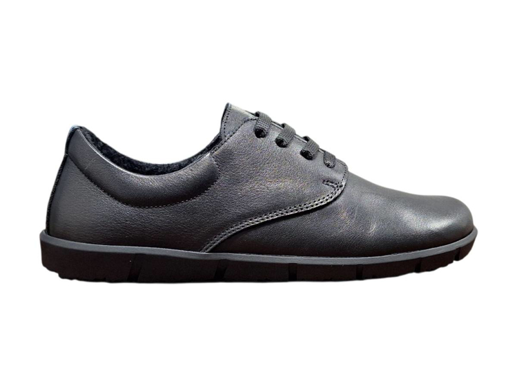 Obrázek z Wild 017-26025 Black Dámské celokožené barefoot polobotky černé 