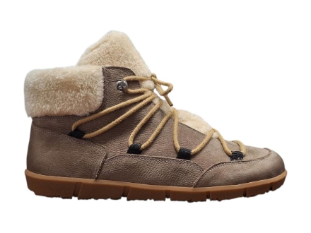Obrázek Wild 017-26023 Dámské celokožené barefoot kotníkové boty stone