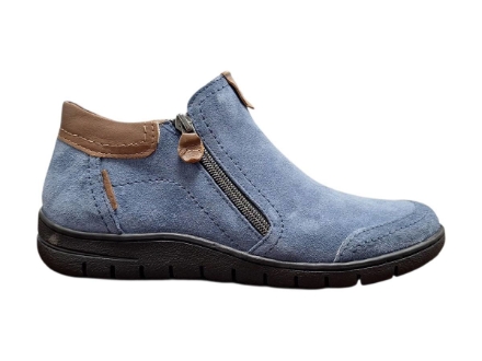 Obrázek Wild R732 Jeans Dámské celokožené polobotky modré