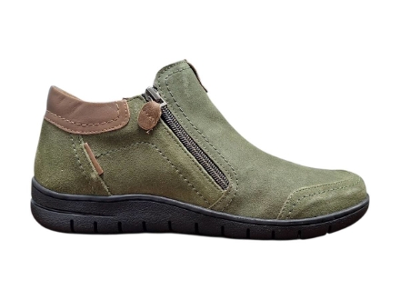 Obrázek Wild R732 Khaki Dámské celokožené polobotky