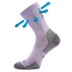 Obrázek z VOXX Ponožky dětské slabé z merino OPTIMALIK s ionty stříbra SVĚTLE FIALOVÉ (3 páry) 
