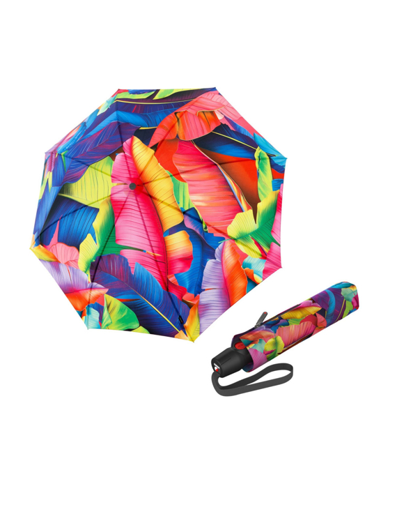 Obrázek z KNIRPS T.200 Medium Duomatic Palm Multicolor - elegantní plně automatický deštník 