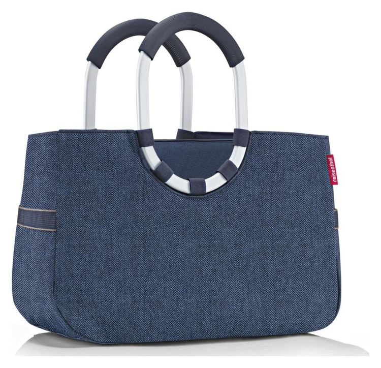 Obrázek z Reisenthel Loopshopper M Herringbone Dark Blue 12 L 