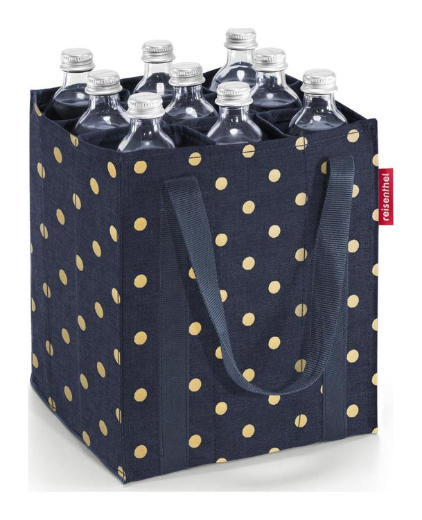 Obrázek z Reisenthel Bottlebag Metallic Dots Blue 