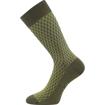 Obrázek z LONKA Ponožky pánské společenské ŽERYK s bavlnou KHAKI (3 páry) 