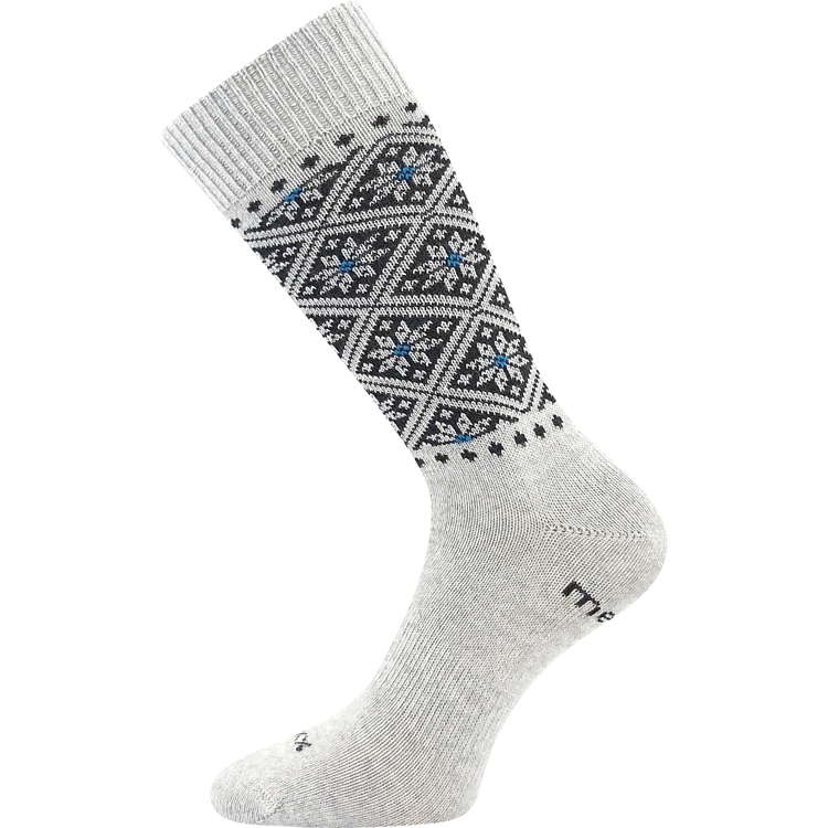 Obrázek z VOXX Ponožky dámské silné NORDKAPP z merino a s ionty stříbra SVĚTLE ŠEDÉ 