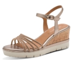 Obrázek z Tamaris 1-28725-46-900 Dámské sandály na klínku bronzové 