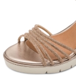 Obrázek z Tamaris 1-28725-46-900 Dámské sandály na klínku bronzové 