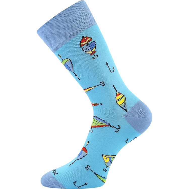 Obrázek z VOXX Ponožky slabé fishing LOVIX 02 s rybářskými motivy NÁVNAD (3 páry) 