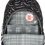 Obrázek z Bagmaster DIGITAL 23 A studentský batoh - černo bílý Černá 34 l 