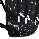 Obrázek z Bagmaster DIGITAL 23 A studentský batoh - černo bílý Černá 34 l 