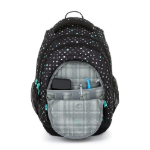 Obrázek z Bagmaster SUPERNOVA 23 A studentský batoh - černo tyrkysový Černá 34 l 