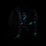 Obrázek z Bagmaster SUPERNOVA 23 A studentský batoh - černo tyrkysový Černá 34 l 