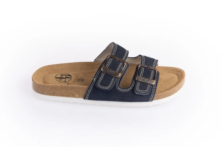 Obrázek BF BY-213-17-99 Dámské pantofle v modré barvě