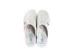 Obrázek z Dámské zdravotní pantofle na klínku v bílé barvě 
