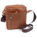 Obrázek z Taška crossbody kožená BHPC Explore M+ BH-382-75 tabáková 3 L 