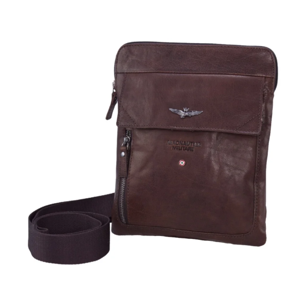 Obrázek z Taška cross Aeronautica Militare Vintage AM-302-25 hnědá 1 L 