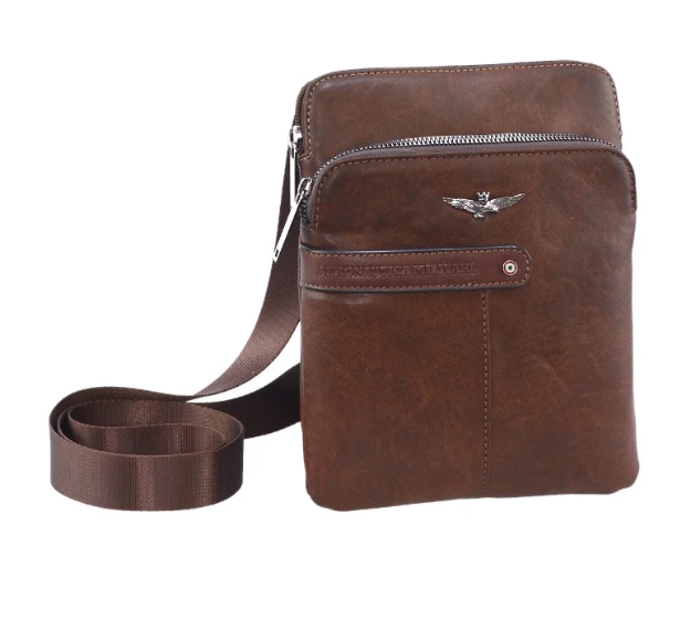 Obrázek z Taška cross Aeronautica Militare Fly AM-392-25 hnědá 1,6 L 