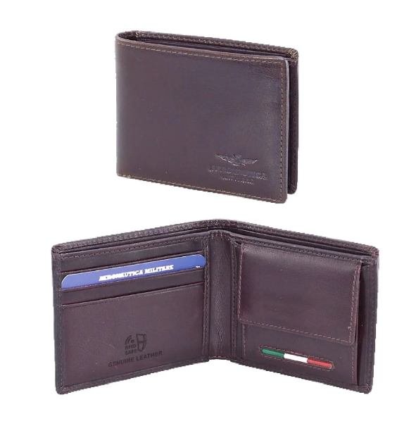 Obrázek z Peněženka Aeronautica Militare Target AM-170-25 hnědá 