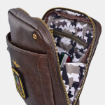 Obrázek z Taška cross Aeronautica Militare Pilot L AM-471-23 antracitová 2,4 L 