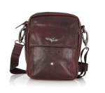 Obrázek z Taška na rameno-opasek Aeronautica Militare Vintage AM-307-25 hnědá 2 L 