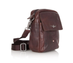 Obrázek z Taška na rameno-opasek Aeronautica Militare Vintage AM-307-25 hnědá 2 L 