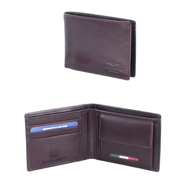 Obrázek z Peněženka Aeronautica Militare Target AM-172-25 hnědá 