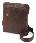 Obrázek z Taška crossbody kožená BHPC Explore L BH-381-25 hnědá 3 L 