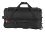 Obrázek z Travelite Basics Wheeled duffle S Black/orange 51/64 L 