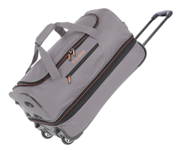 Obrázek z Travelite Basics Wheeled duffle S Grey/orange 51/64 L 