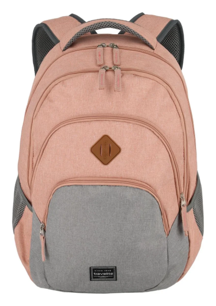 Obrázek z Travelite Basics Backpack Melange Rose/grey 22 L 