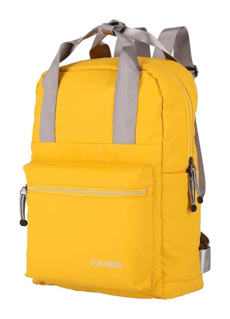 Obrázek z Travelite Basics Canvas Backpack Yellow 11 L 