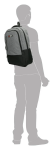 Obrázek z Enrico Benetti Hamburg 15" Notebook Backpack Light Grey 25 L 