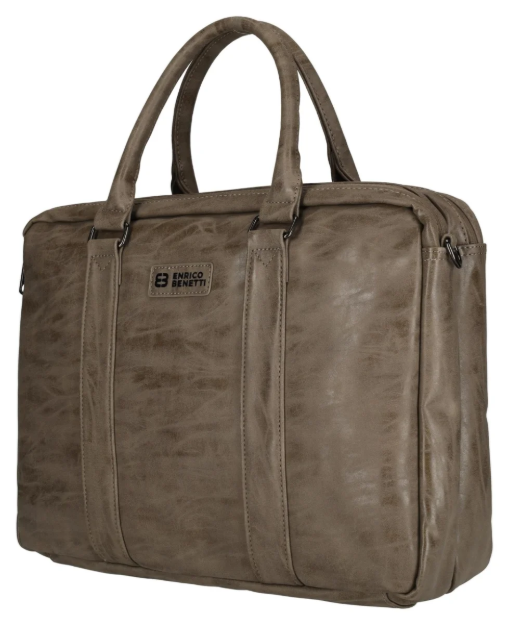 Obrázek z Enrico Benetti Rotterdam 15" Notebook Bag Medium Taupe 