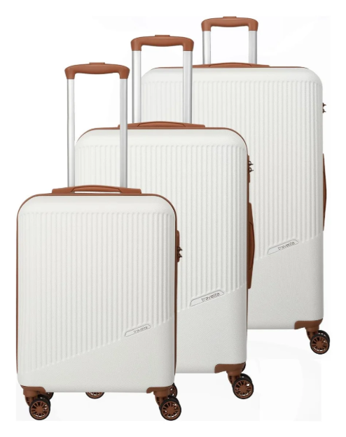 Obrázek z Travelite Bali S,M,L White/Cognac S: 34 l / 
M: 65 l / 
L: 96 L 