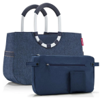 Obrázek z Reisenthel Loopshopper M Herringbone Dark Blue 12 L 