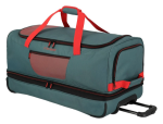 Obrázek z Travelite Basics Wheeled duffle L exp Green/orange 98/119 L 