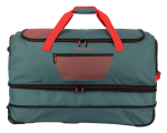 Obrázek z Travelite Basics Wheeled duffle L exp Green/orange 98/119 L 