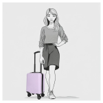 Obrázek z Enrico Benetti Louisville 39040-40 Lilac 25 L 