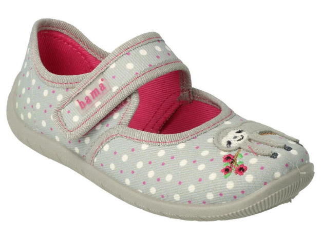 Obrázek z BEFADO 955Y005 dívčí balerínky šedé lenochod 