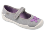 Obrázek z BEFADO 114Y556 dívčí balerínky šedé motýlek 