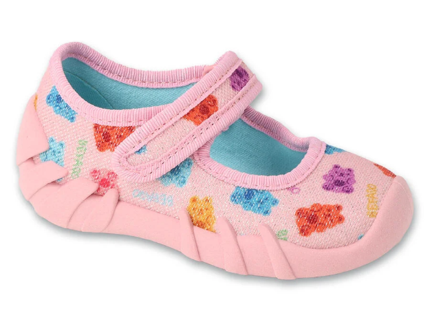 Obrázek z BEFADO 109P268 dívčí botičky růžové medvídci 