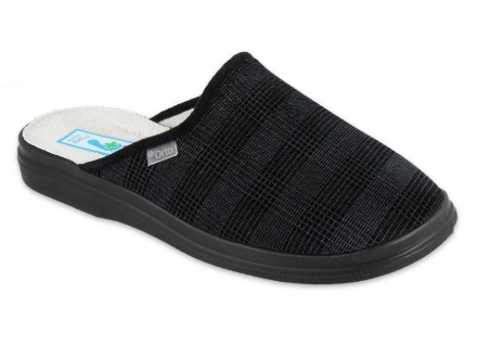 Obrázek BEFADO 132M016 Dr ORTO pantofle pánské šedé káro