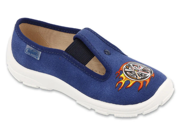 Obrázek z BEFADO 975X200 chlapecké bačkorky modré kolo 