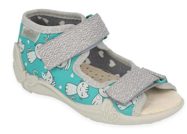 Obrázek z BEFADO 342P041 dívčí sandálky kožená stélka 