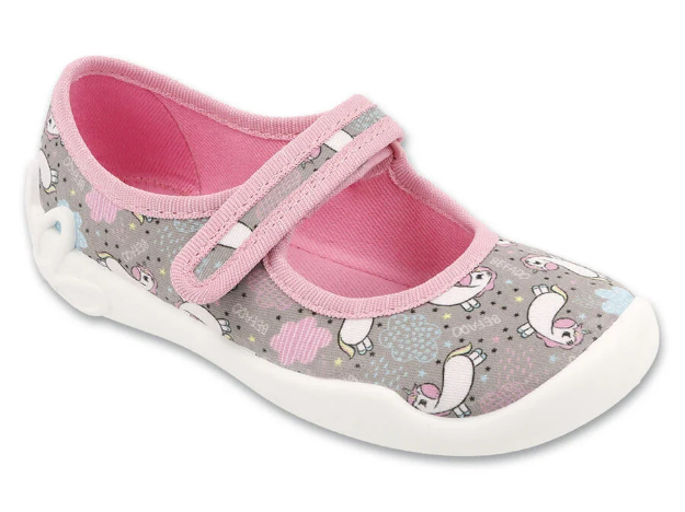 Obrázek z BEFADO 114X567 dívčí balerínky šedé jednorožec 